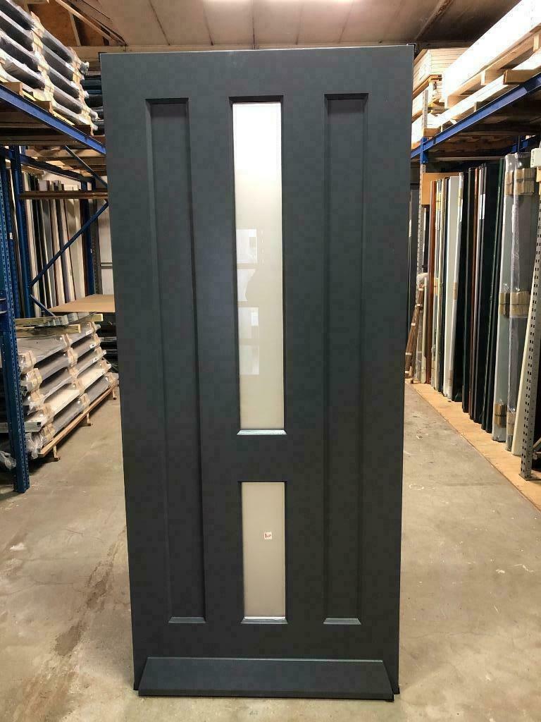 nieuwe voordeur, Doe-het-zelf en Verbouw, Deuren en Horren, Nieuw, Buitendeur, 200 tot 215 cm, 80 tot 100 cm, Glas, Hout, Verzenden