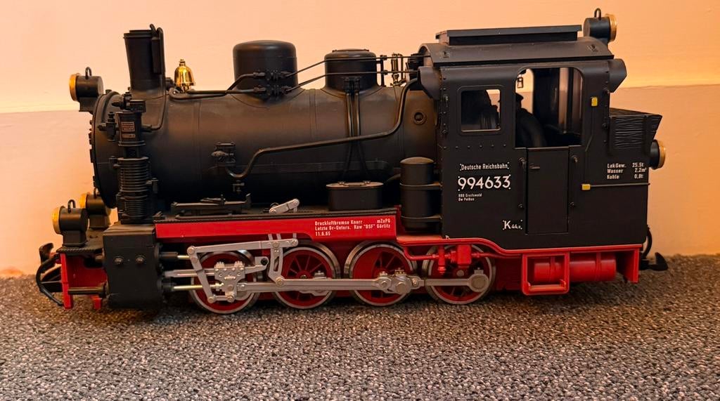 stoomlocomotief LGB, Hobby en Vrije tijd, Modeltreinen | Overige schalen, Zo goed als nieuw, Locomotief, Gelijkstroom, LGB, Ophalen of Verzenden