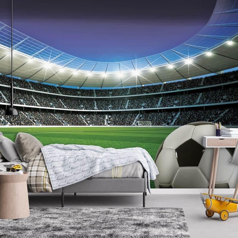 Fotobehang / Behang - Voetbalstadion Voetbal in het Stadion, Voetbal, Ophalen of Verzenden, Minder dan 10 m², Info@fotobehangkoning.nl
