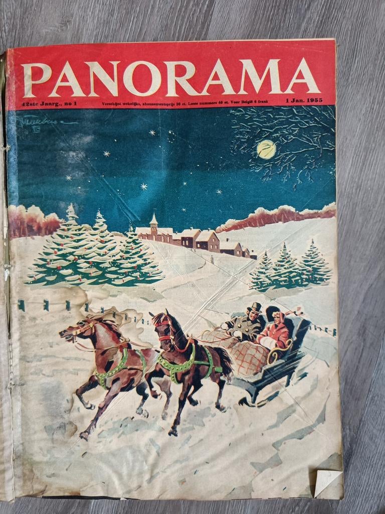 diverse panorama ingebonden jaargangen 1950/1955, Ophalen, Gelezen