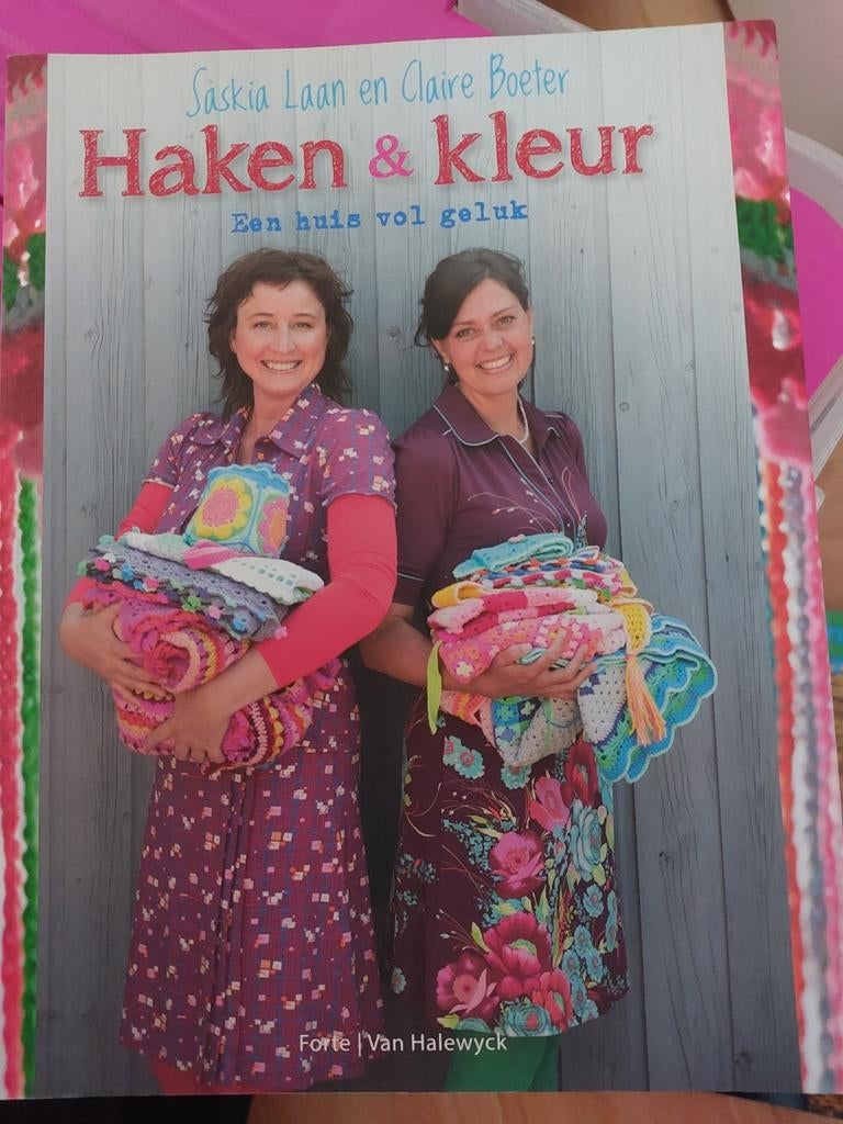 Haken & Kleur van  Saskia Laan en aClaire Boeter, Ophalen, Zo goed als nieuw, Breien en Haken