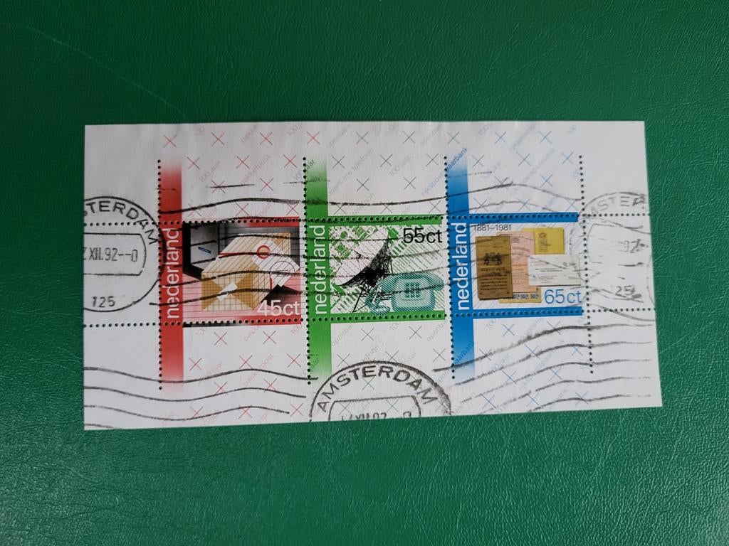 Postzegelblok 1981 - 100 jaar PTT, Ophalen of Verzenden, Na 1940, Postfris