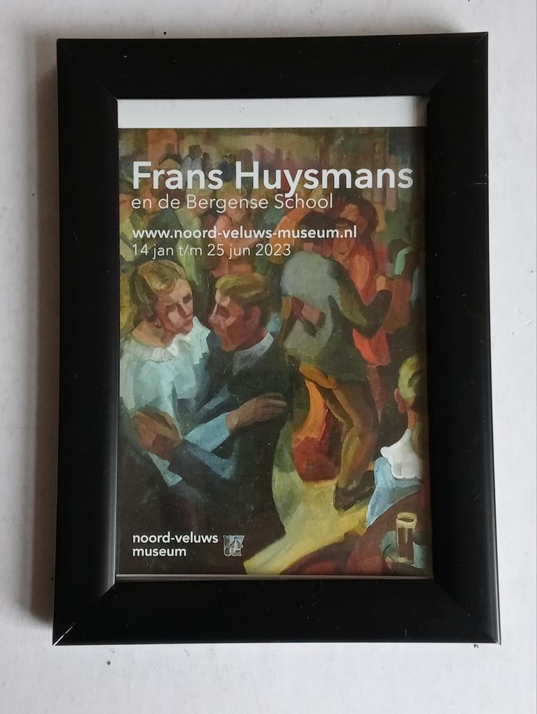 Frans Huysmans en de Bergens School advertentie affiche, Antiek en Kunst, Ophalen of Verzenden
