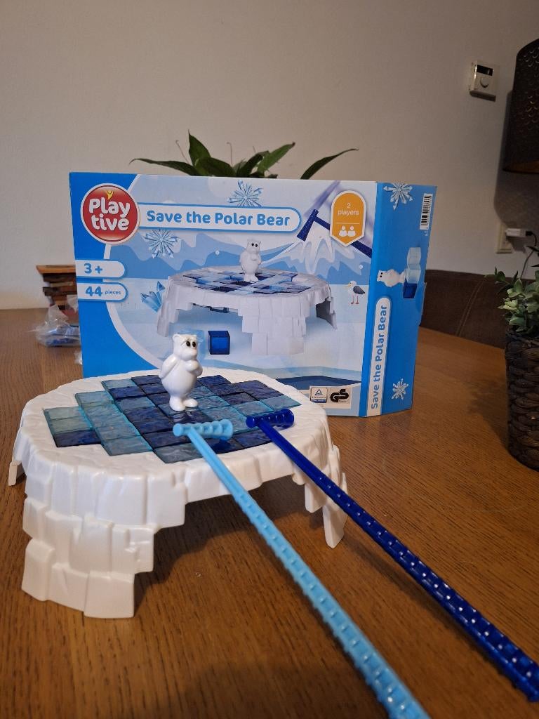 Save the polar bear gezelschapsspel, Een of twee spelers, Ophalen, Zo goed als nieuw