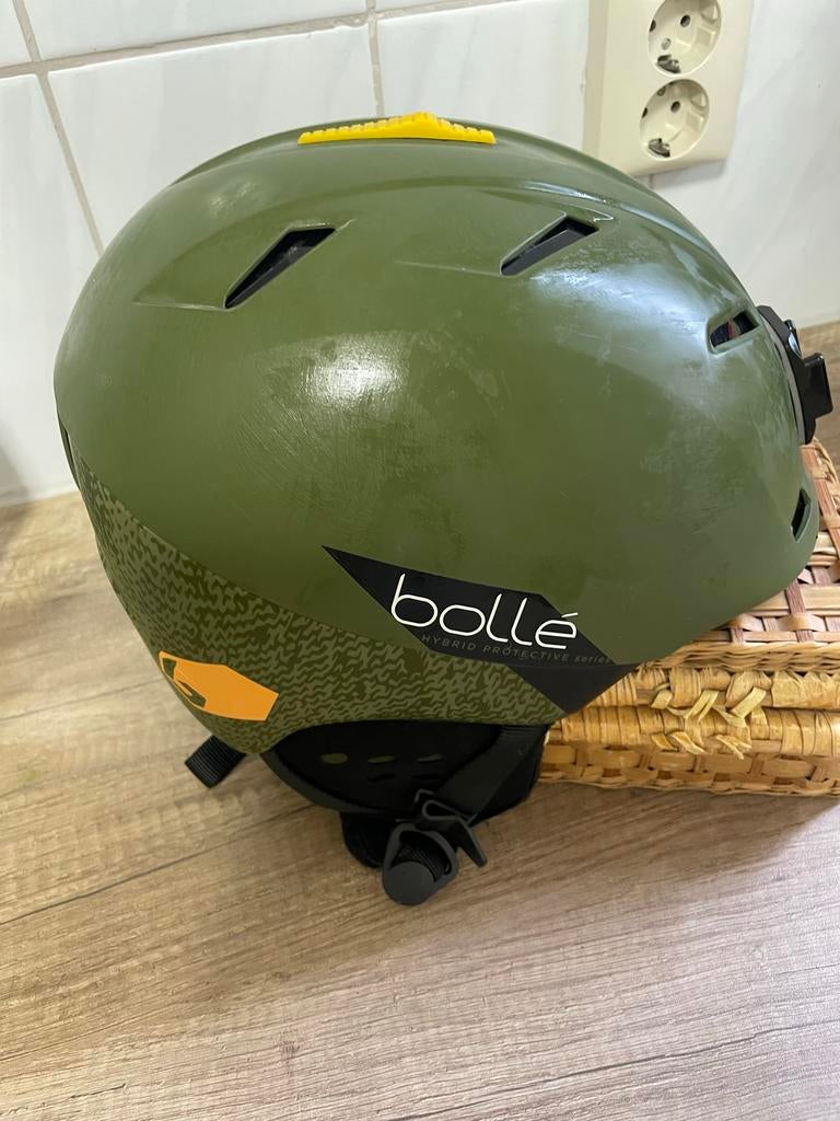 Teab.Bolle Skihelm Groen - Verstelbaar & GoPro Houder, Overige merken, Ophalen of Verzenden, Zo goed als nieuw, Kleding