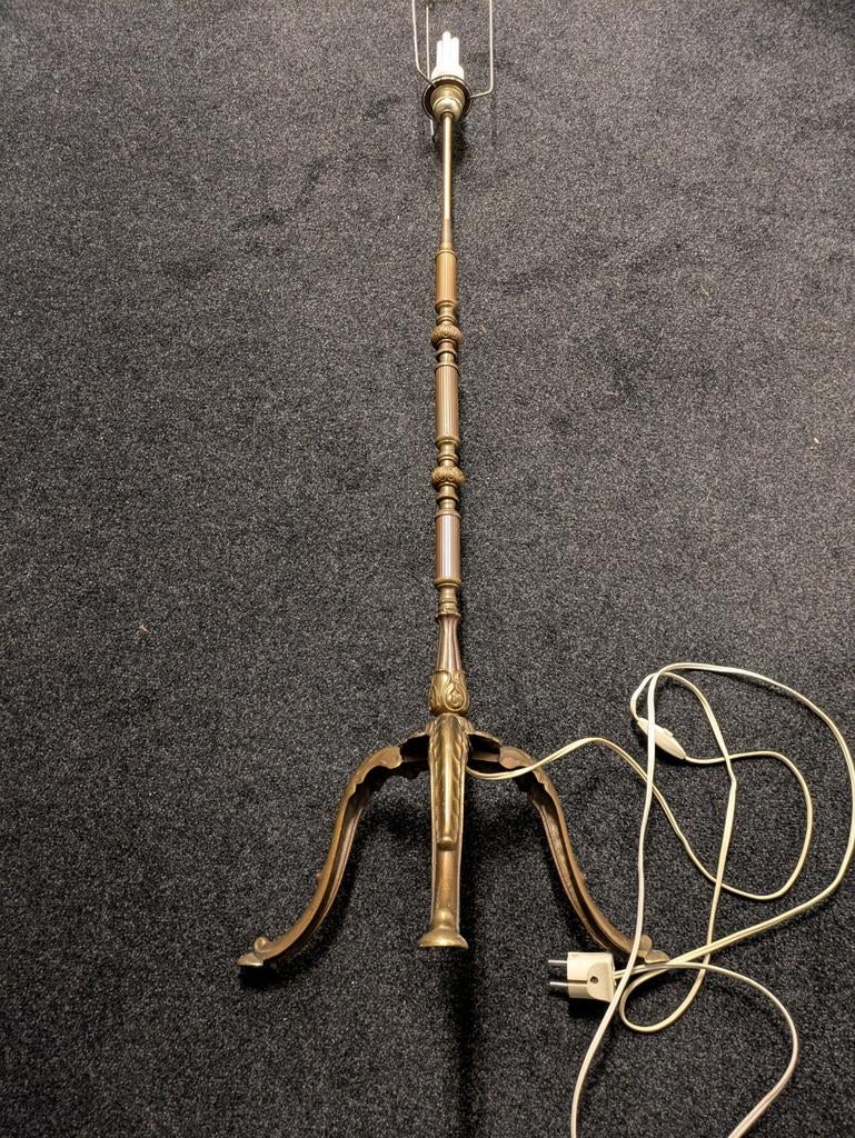 Lamp Schemerlamp Lampenvoet Messing Vintage, Huis en Inrichting, Lampen | Vloerlampen, Ophalen of Verzenden, Zo goed als nieuw
