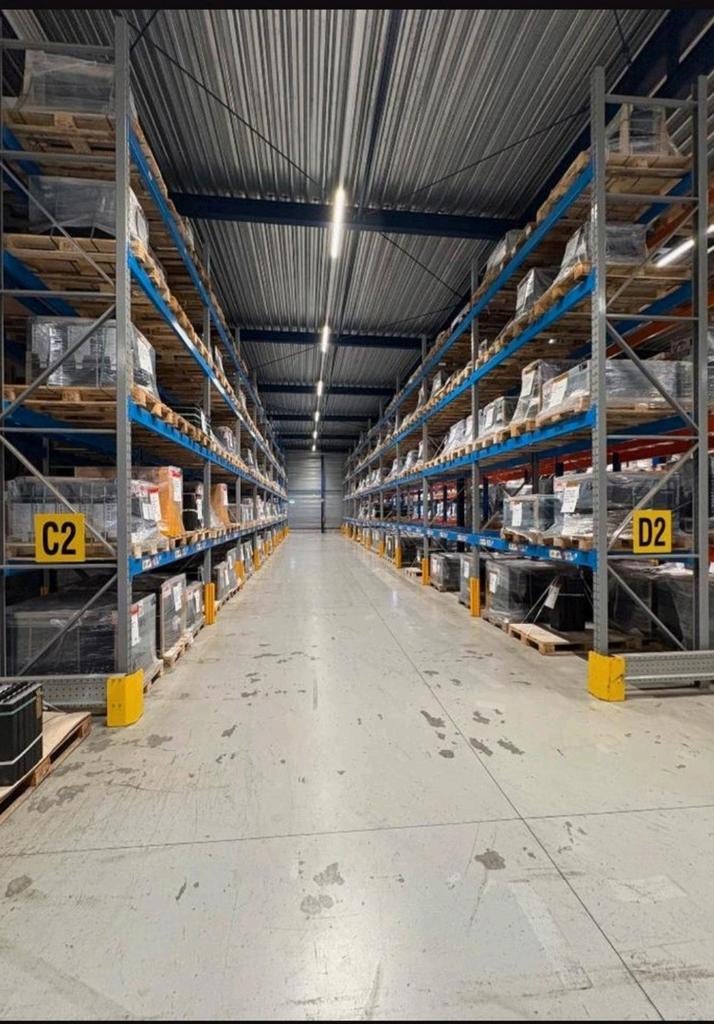 4x set 25.3m Redirack palletstelling  zwaar 5.8x2.7m 3.7T, Ophalen of Verzenden