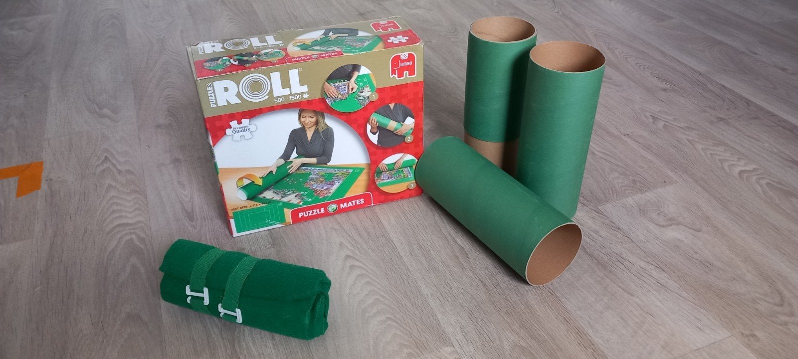 Nieuw: Jumbo Puzzel Roll Mat voor legpuzzels, Ophalen of Verzenden, 500 t/m 1500 stukjes, Zo goed als nieuw, Legpuzzel