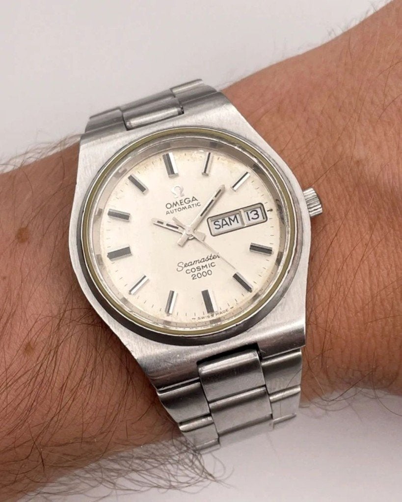 Omega Seamaster Cosmic 2000 Automatic Cal. 1022 uit 1972, Staal, Polshorloge, Omega, 1960 of later