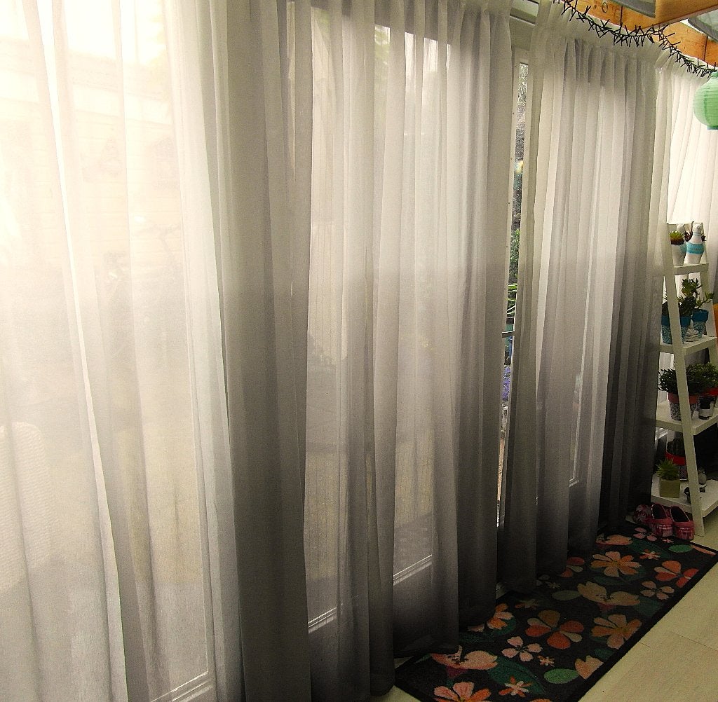 Vitrage, geplooid, 5 meter breed, 2 meter hoog, Ophalen, Vitrage, Plooiafwerking, Gebruikt