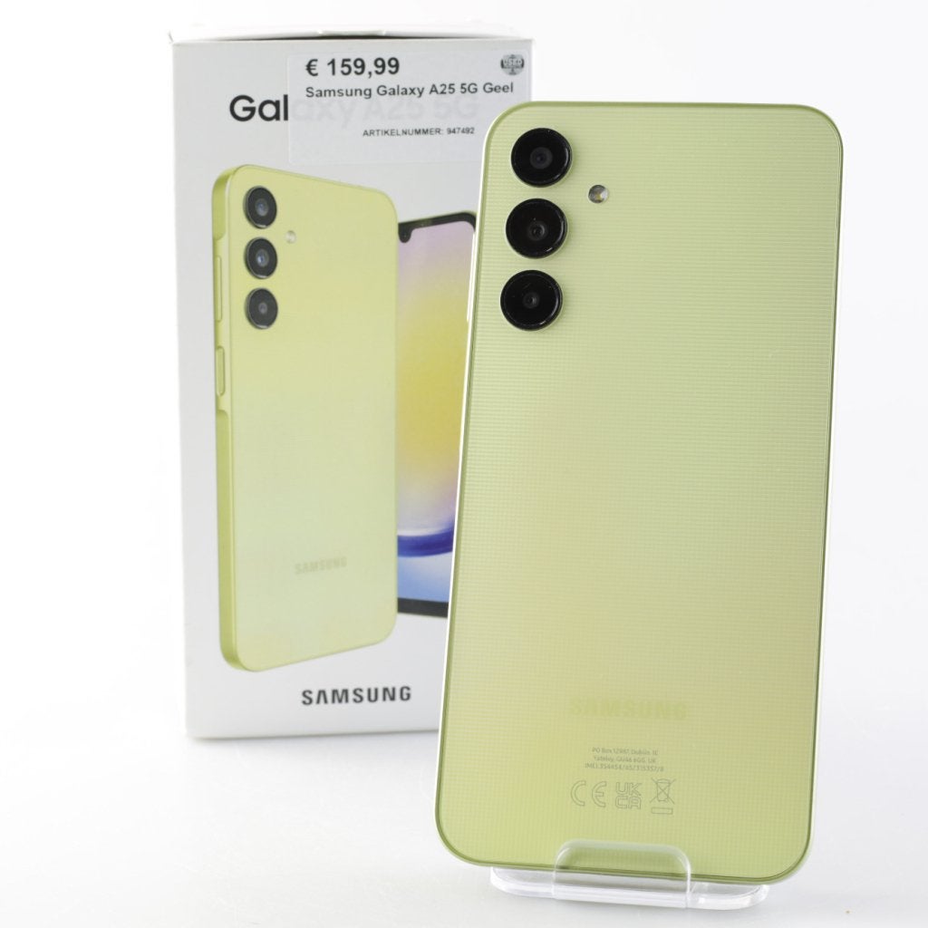 Samsung Galaxy A25 5G Geel, Telecommunicatie, Mobiele telefoons | Samsung, Samsung, Zo goed als nieuw, Support@Samsung.com, 129, Samsung-ro, Yeongtong-gu
Suwon-si, Gyeonggi-do 16677
South Korea