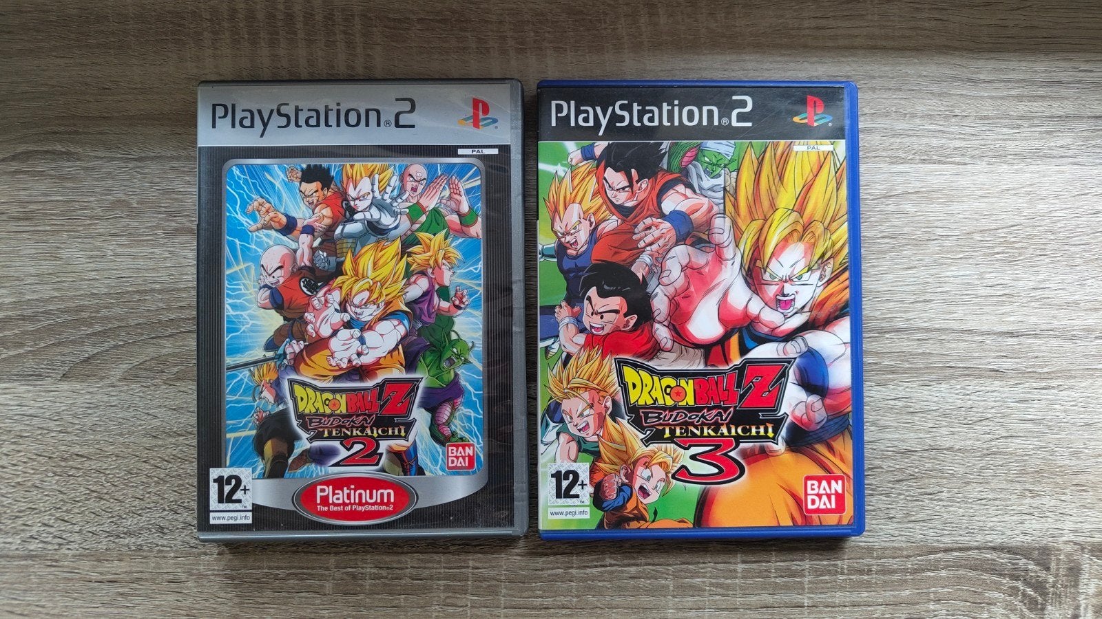 Dragon Ball Z Budokai Tenkaichi 2 & 3 PS2 PAL CIB, Gebruikt, Vechten, 2 spelers, Ophalen of Verzenden