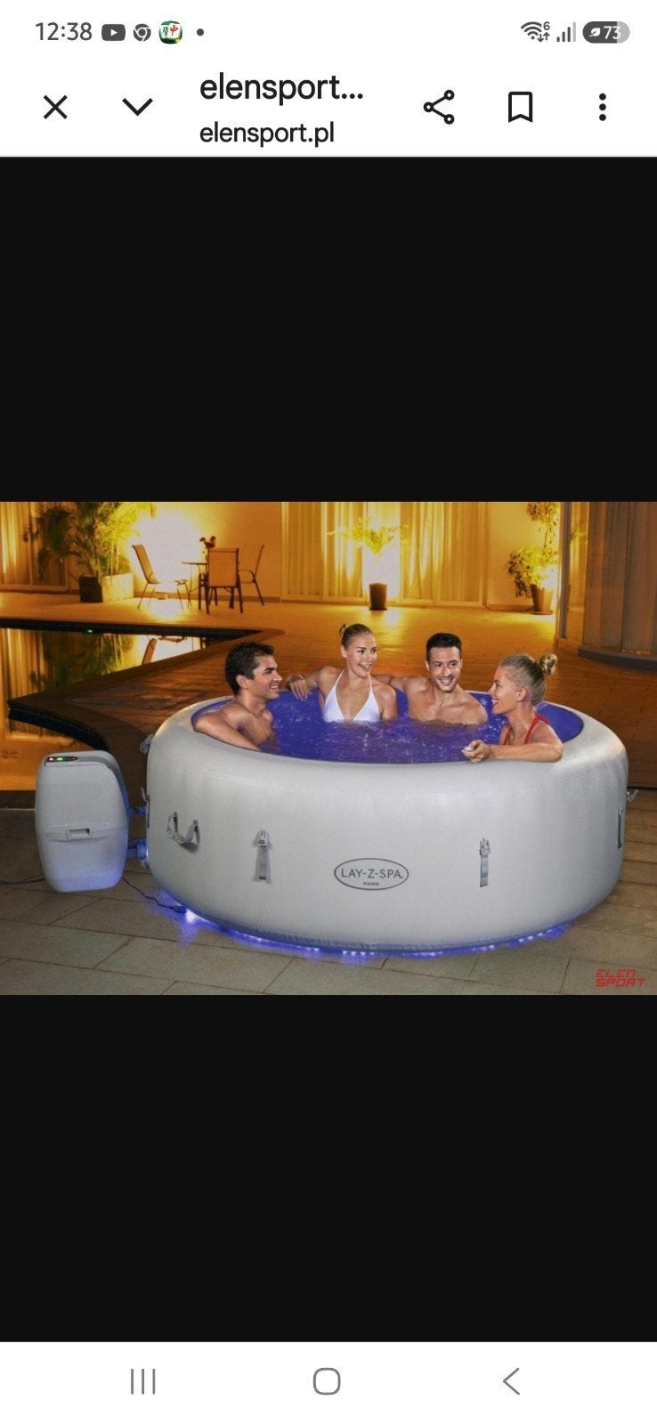 Bestway Lay-Z-Spa Paris Jacuzzi - Nieuw in doos (6 personen), Ophalen, Minder dan 80 cm, Opblaaszwembad, Rond