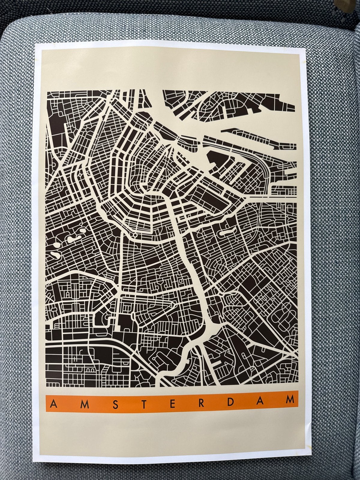 Amsterdam Stadskaart Poster, Ophalen