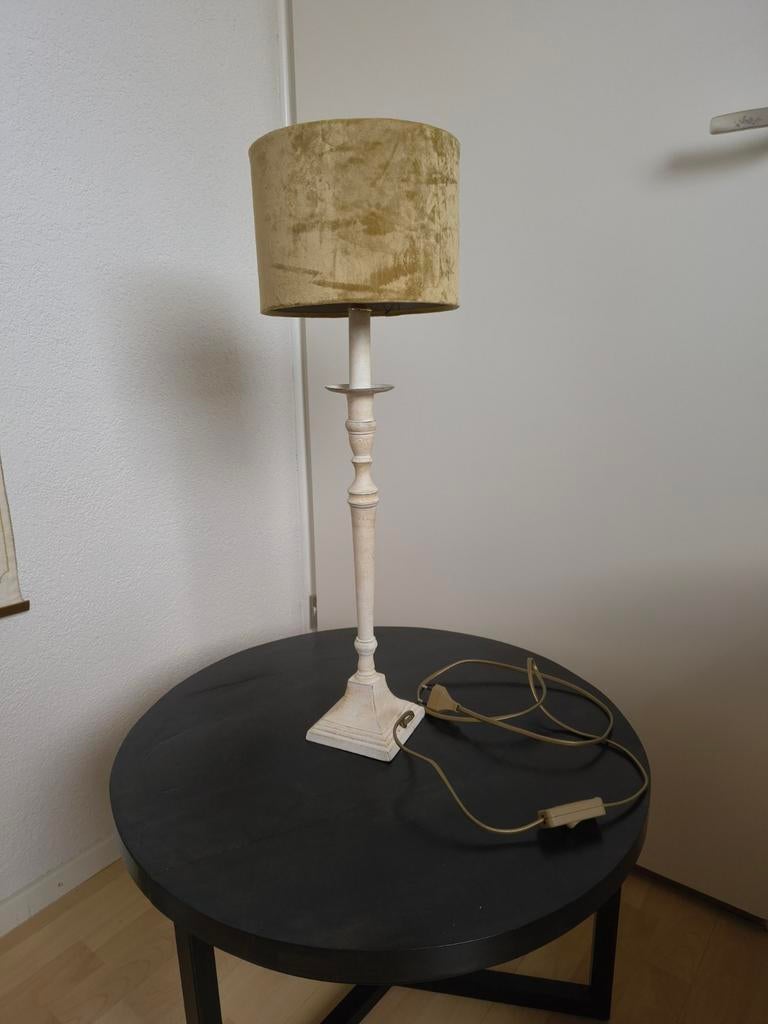 Tafellamp met goudkleurige kap, Ophalen of Verzenden, Minder dan 100 cm