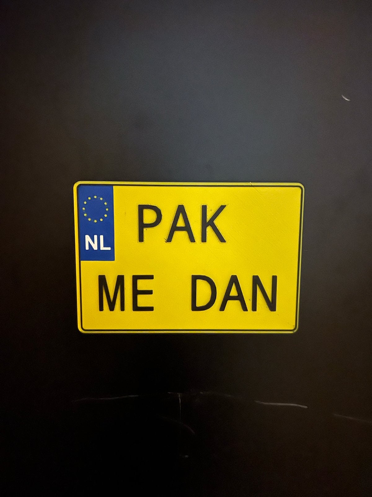 3D Geprinte Kentekenplaat "Pak Me Dan", Ophalen of Verzenden, Nieuw