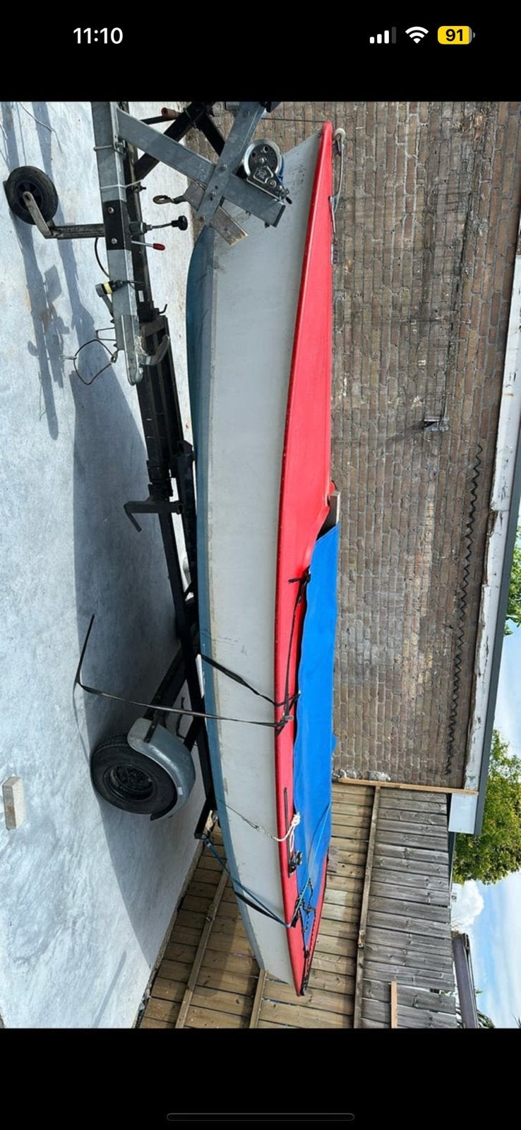 Zeilboot / polyester boot, Ophalen of Verzenden, Zo goed als nieuw, Zeil