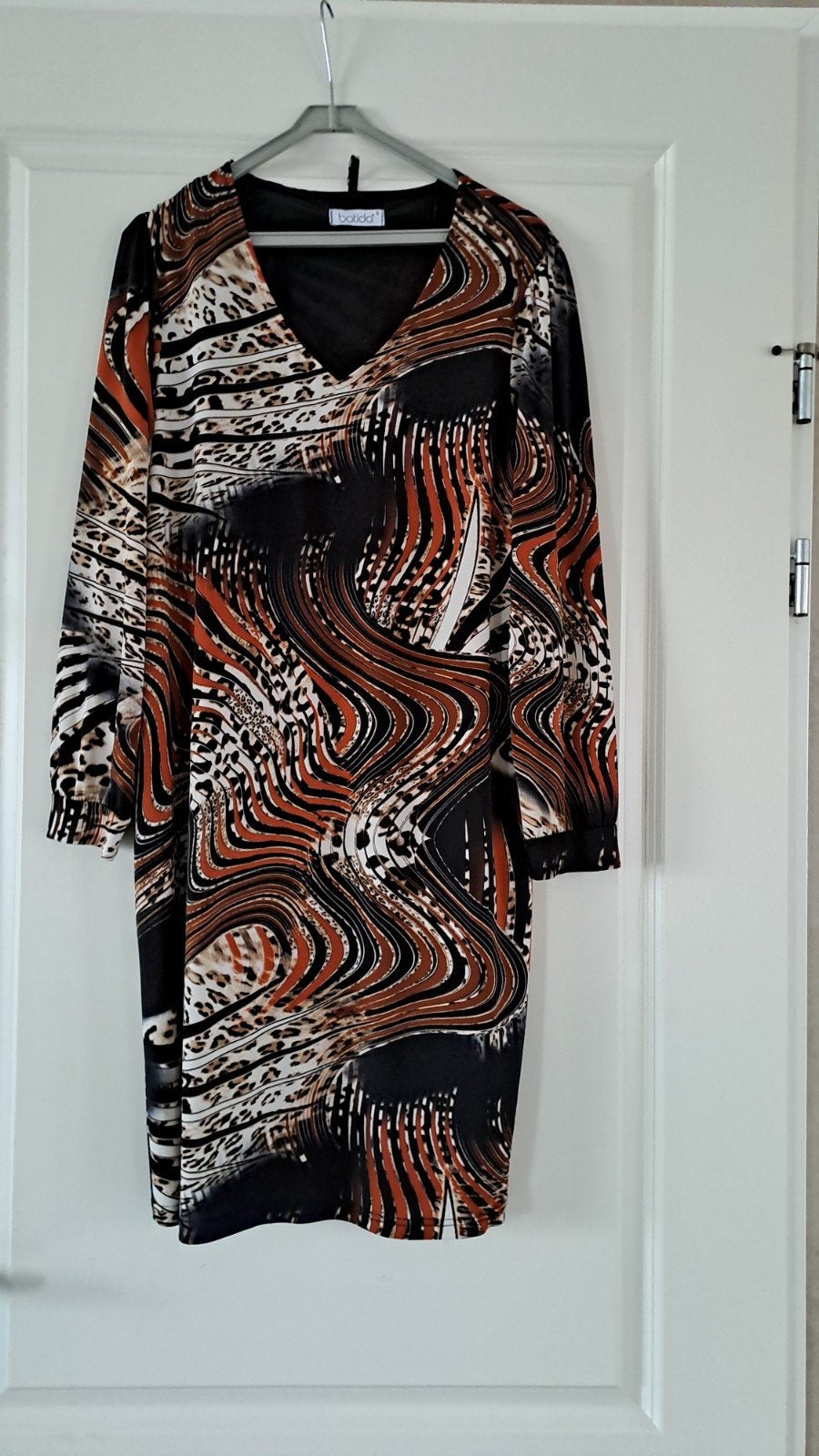 Batida Gevoerde Damesjurk Maat XXL met Opvallend Patroon, Overige kleuren, Maat 46/48 (XL) of groter, Ophalen of Verzenden, Zo goed als nieuw