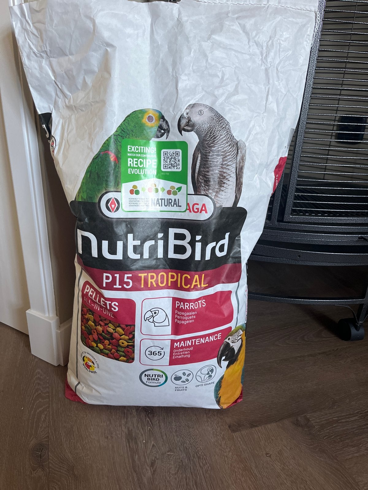 Nutribird  P15 Tropical, aangebroken zak papegaaienvoer, Ophalen, Vogel