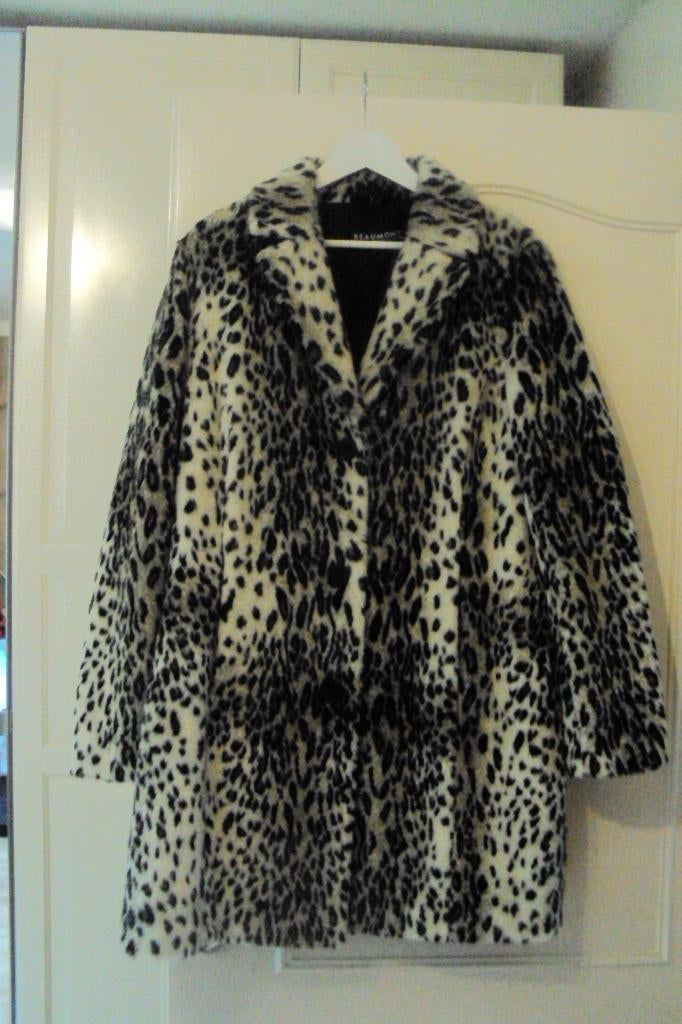 Jas van Beaumont met animalprint maat 44, Kleding | Dames, Jassen | Winter, Nieuw, Maat 42/44 (L), Zwart, Ophalen of Verzenden