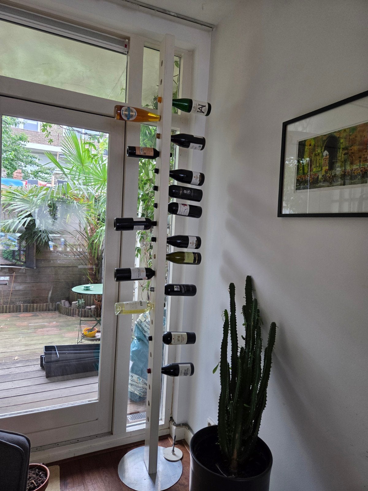 Wijnpaal voor 22 flessen - hoogte 255-265cm, Ophalen