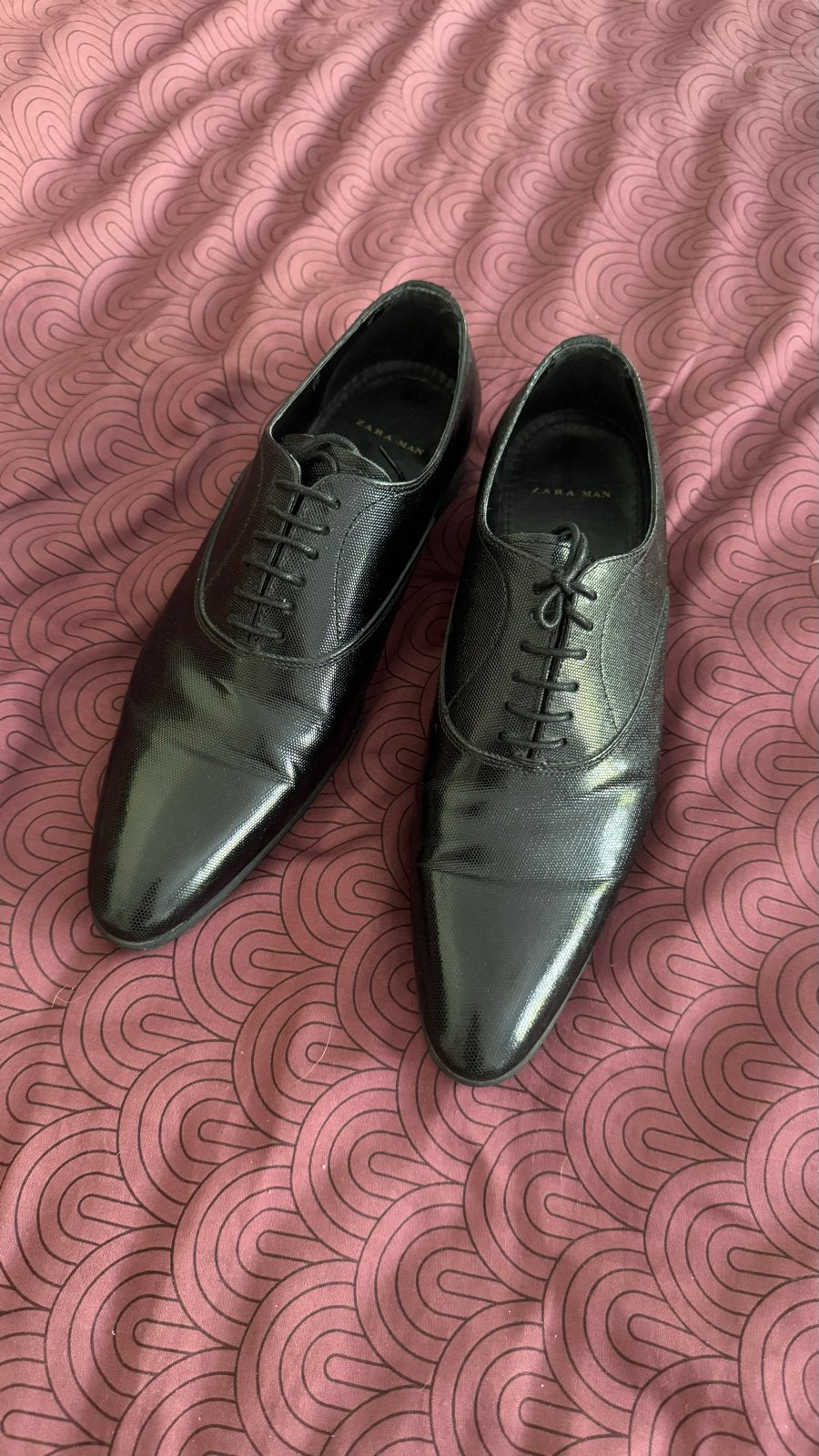 Zara Man Nette Schoenen Zwart Maat 40, Zwart, Ophalen of Verzenden, Zo goed als nieuw, Veterschoenen