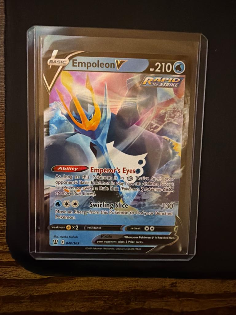 Empoleon V 040/163, Ophalen of Verzenden, Zo goed als nieuw, Losse kaart, Foil