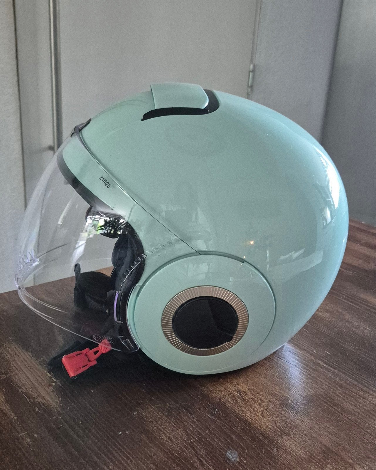 SHARK motorhelm lichtgroen, maat S/XS met zonnebril, Motoren, Ophalen of Verzenden