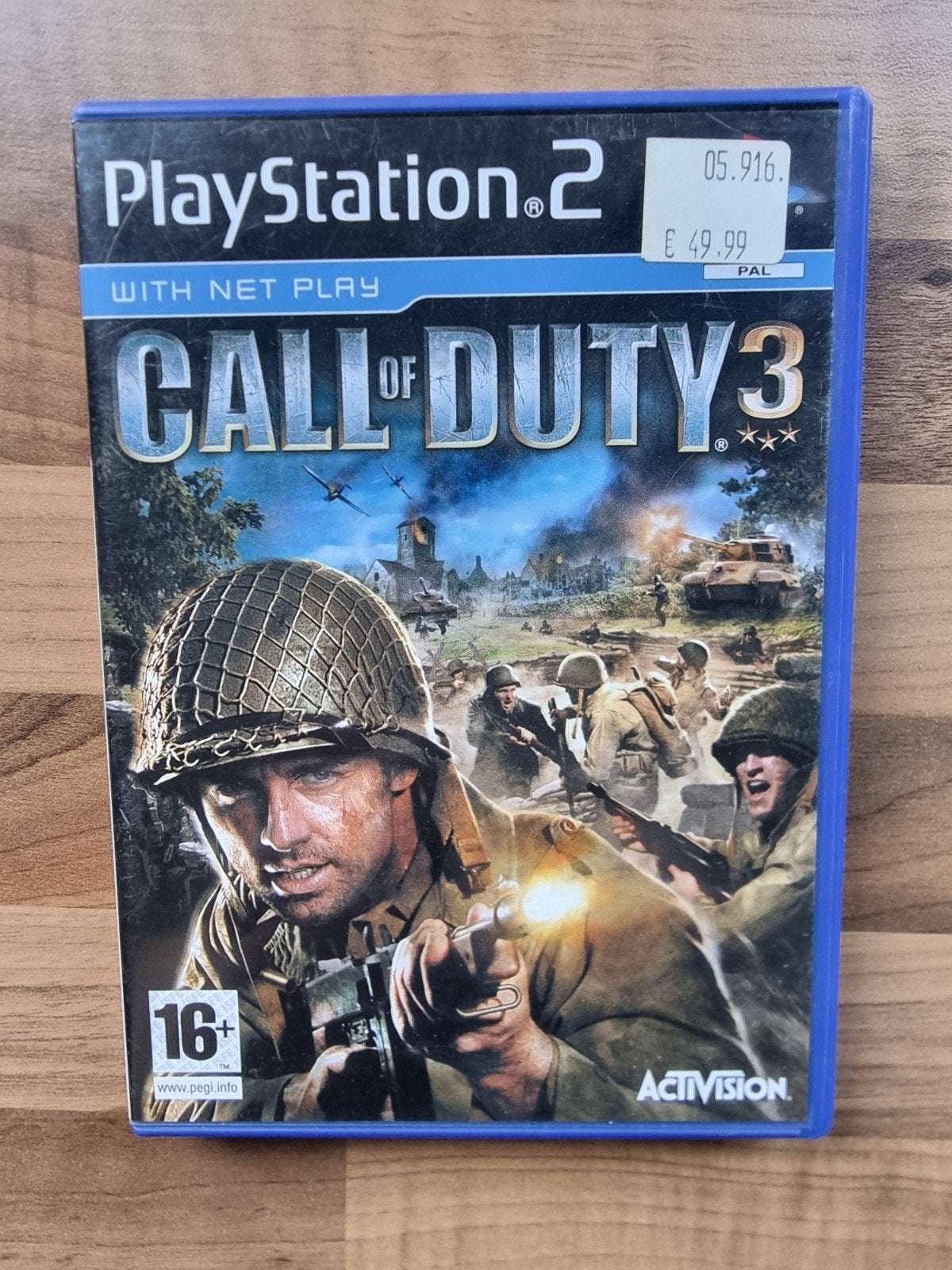Call of duty 3 - Compleet, Spelcomputers en Games, Games | Sony PlayStation 2, Vanaf 18 jaar, Shooter, 1 speler, Ophalen of Verzenden