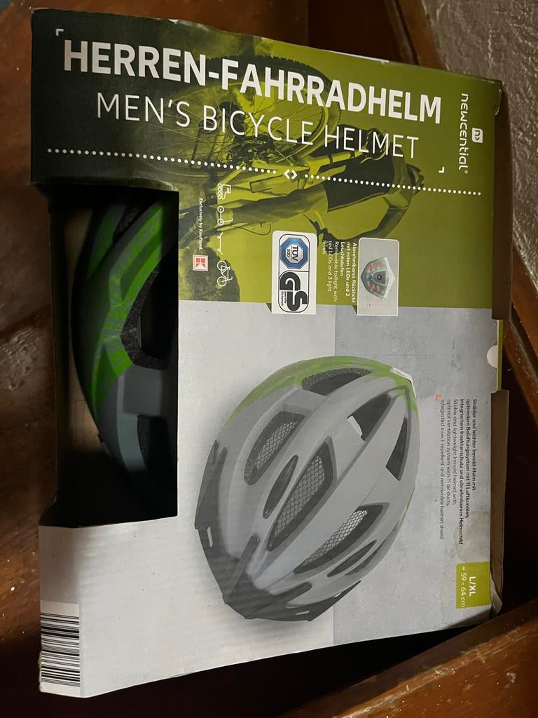 Heren Fietshelm met geïntegreerd licht - Maat L/XL, Fietsen en Brommers, Ophalen of Verzenden, Nieuw, L, Heer of Dame