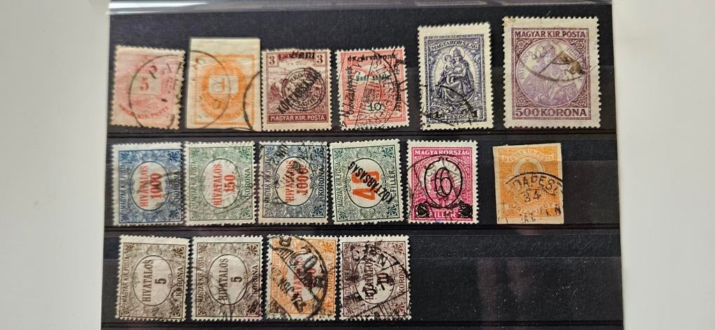 Postzegels Hongarije, Verzenden, Gestempeld