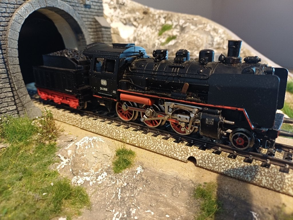 Marklin stoomlocomotief met losse tender (3003), Wisselstroom, Locomotief, Ophalen of Verzenden, Zo goed als nieuw