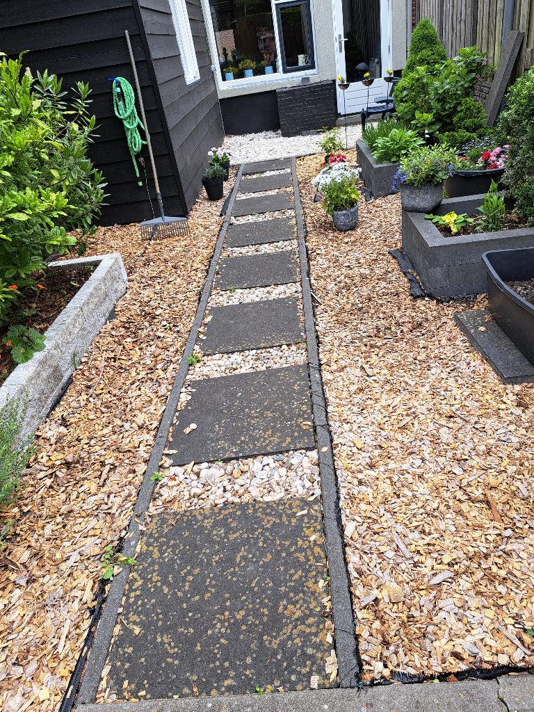 stootbanden tegels, Tuin en Terras, Bielzen en Borders, Ophalen, Gebruikt, Minder dan 100 cm, Border