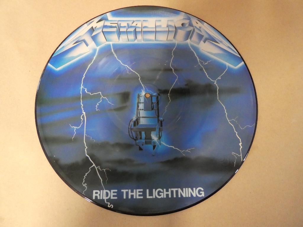 Metallica – Ride The Lightning pic-lp (1986), Picture disc, Ophalen, Zo goed als nieuw, 12 inch