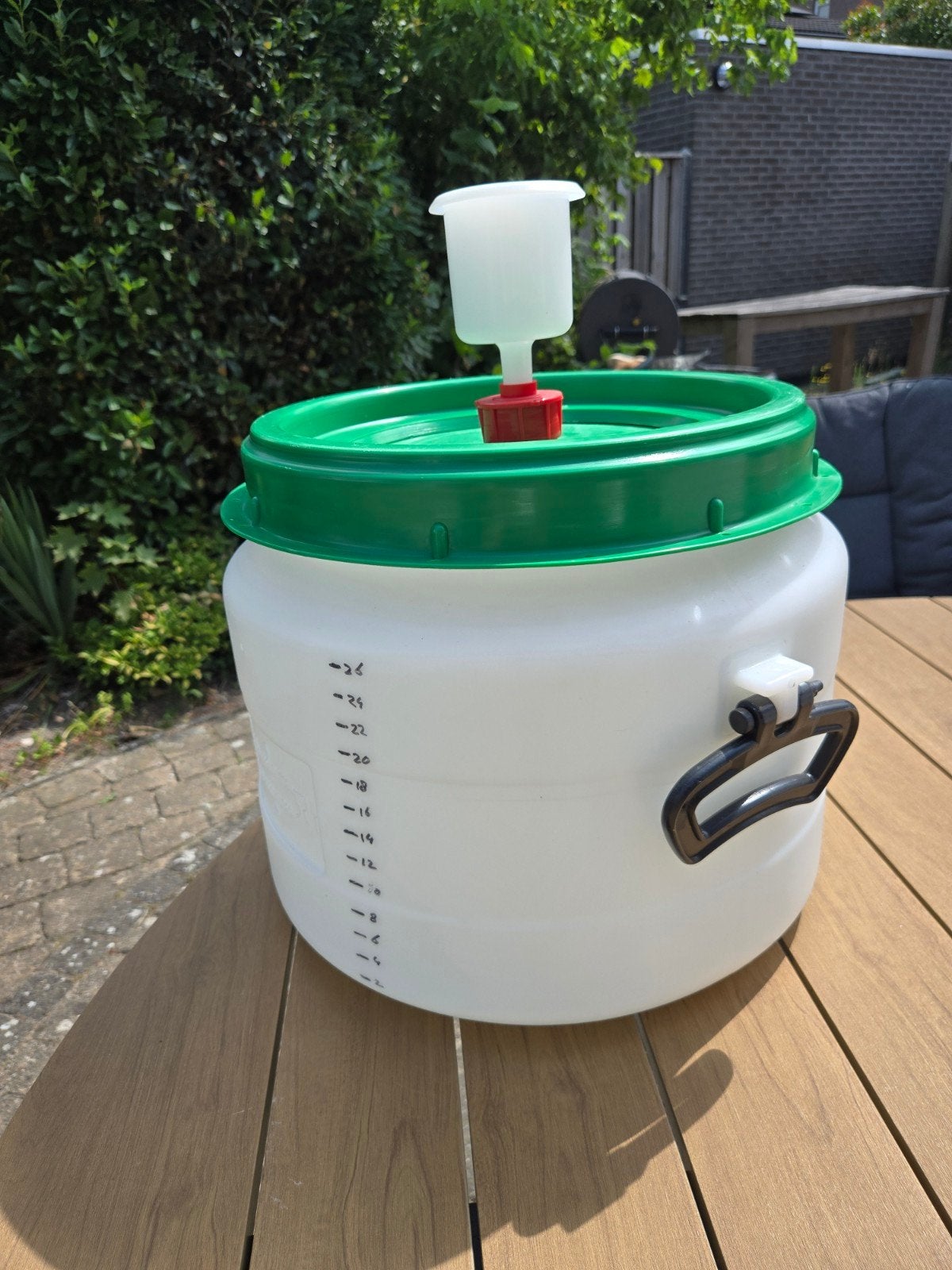 Gistingsvat 31 liter met waterslot, Ophalen, Zo goed als nieuw