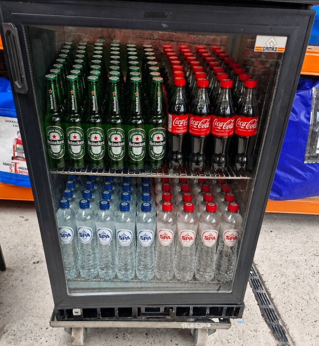 Koelkast koeling koelbuffet glasdeur Gamko flessenkoeling, Witgoed en Apparatuur, Koelkasten en IJskasten, Zonder vriesvak, 200 liter of meer