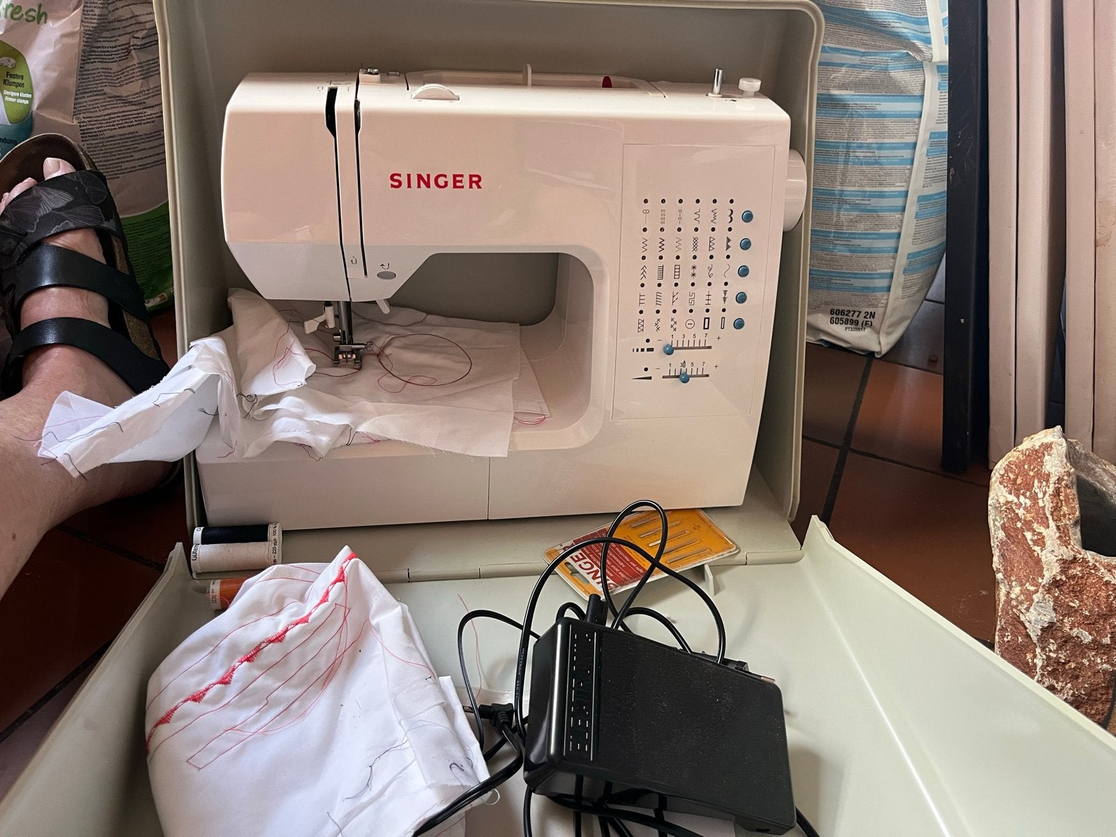 Singer Naaimachine 7442 met handleiding, Ophalen of Verzenden, Zo goed als nieuw, Naaimachine, Singer