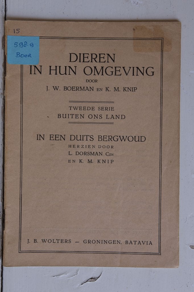 Schoolplaat boekje – In een Duits bergwoud     , Ophalen of Verzenden, Natuur en Biologie