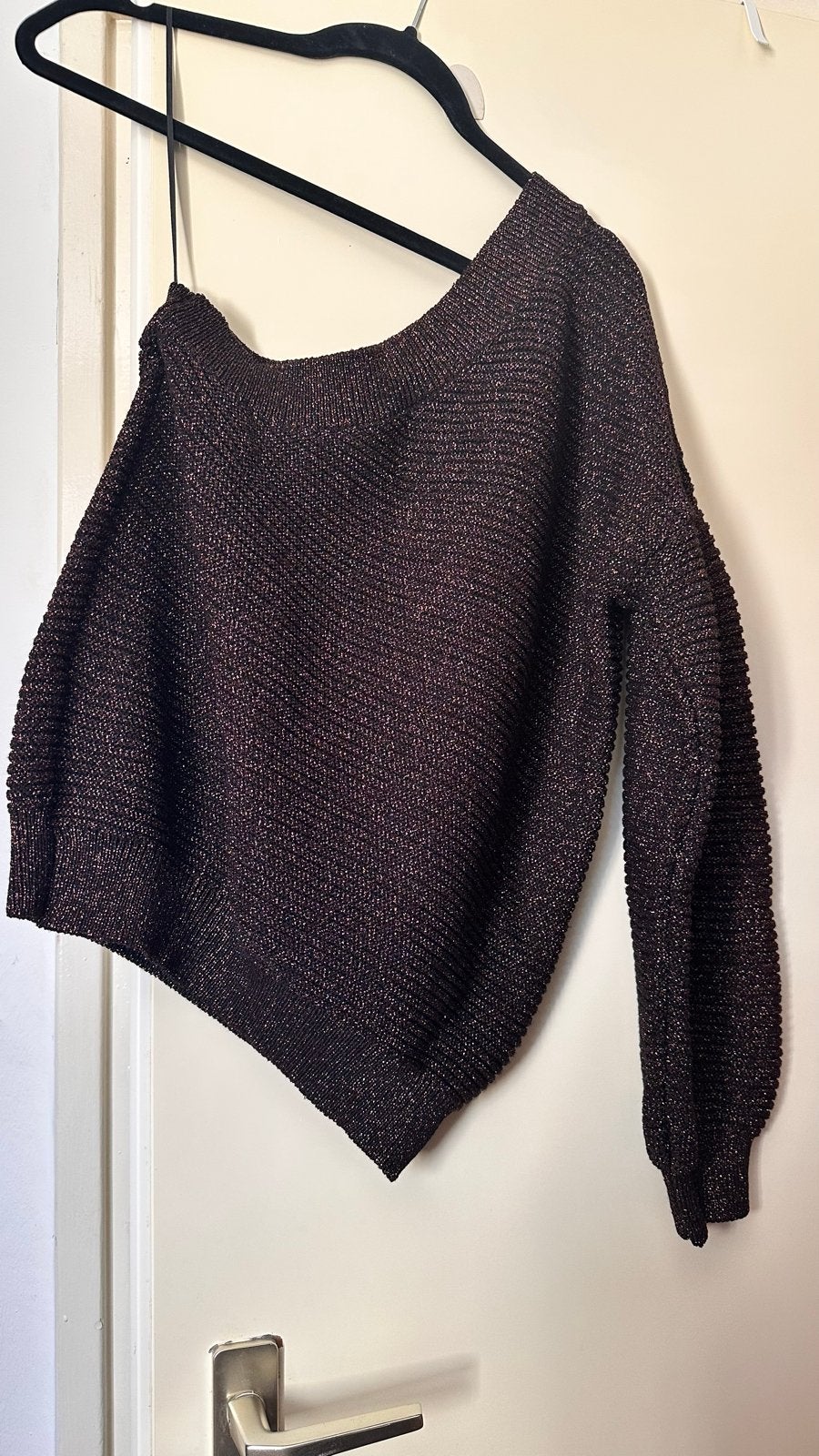Mango trui met glitterdraad, maat L, Kleding | Dames, Ophalen of Verzenden, Zo goed als nieuw, Maat 42/44 (L), Zwart