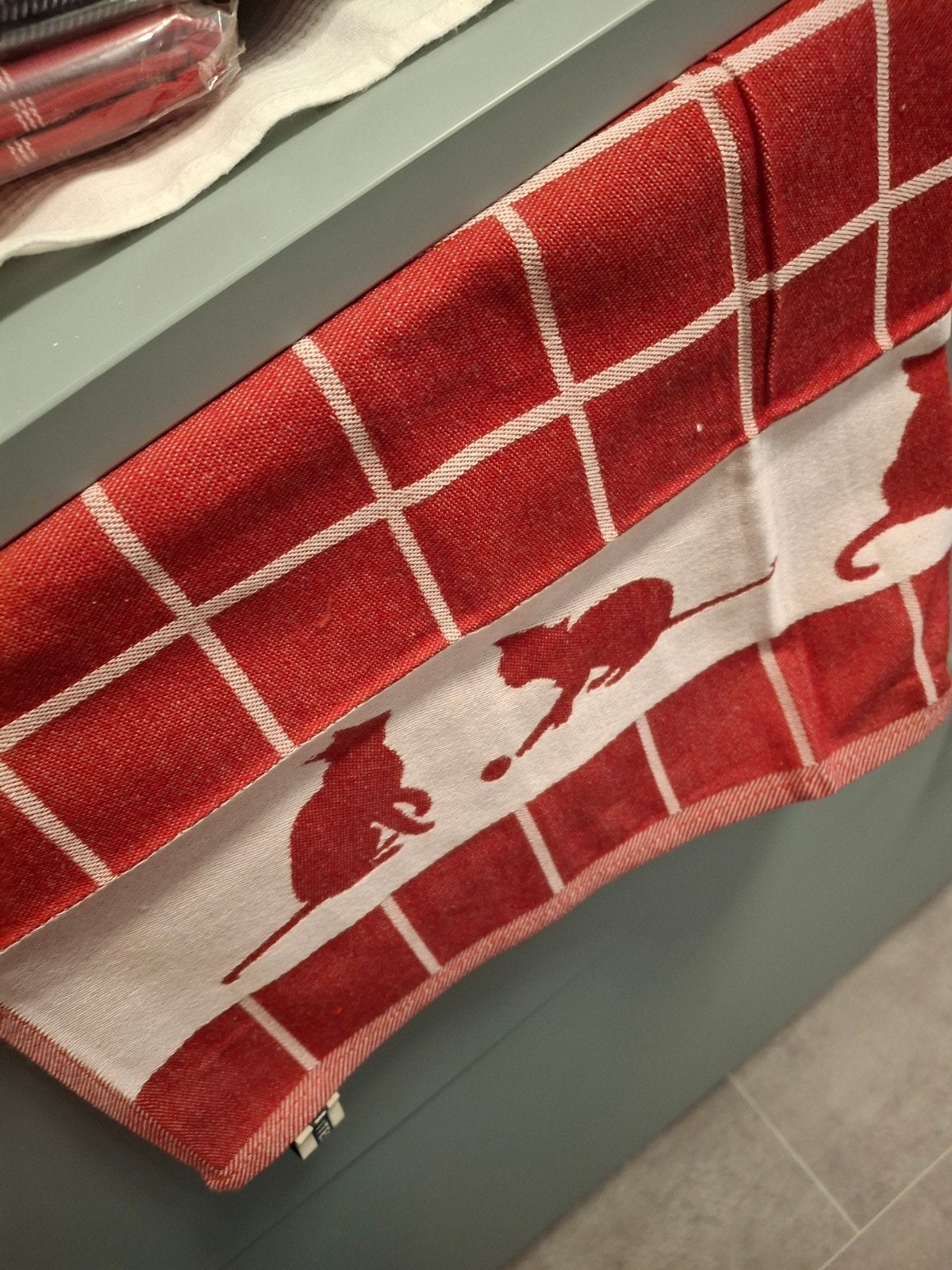 Thee en keuken handdoeken rood en blauw nieuw, Huis en Inrichting, Keuken | Textiel, Katoen, Wasbaar, Nieuw, Overige merken
