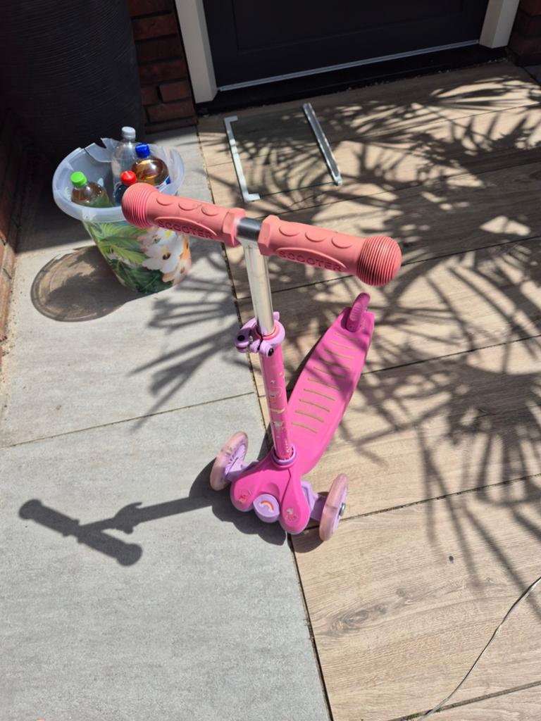 Roze kinderstep met 3 wielen peppa pig, Ophalen of Verzenden, Gebruikt, Gewone step