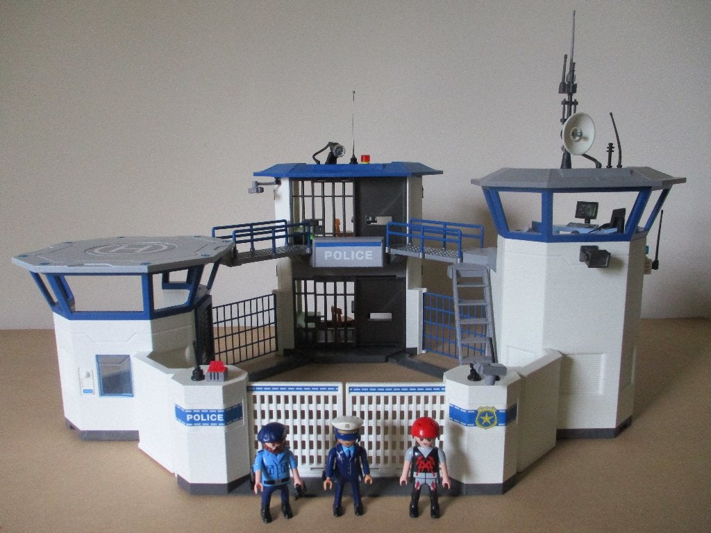 Playmobil 6919 politiebureau, Kinderen en Baby's, Speelgoed | Playmobil, Ophalen of Verzenden, Gebruikt, Complete set