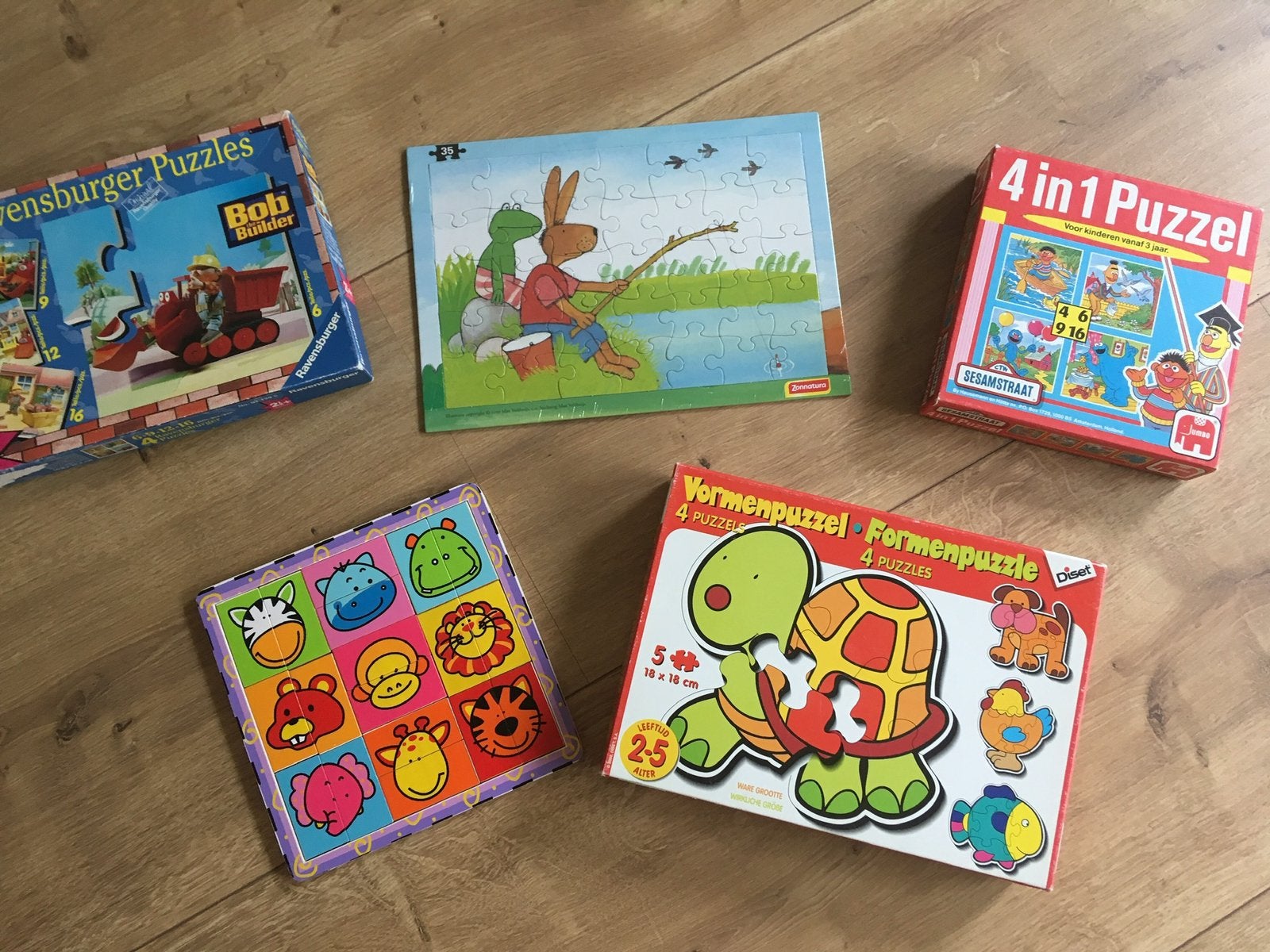 Superleuke puzzels Sesamstraat Bob de Bouwer Kikker puzzel, Kinderen en Baby's, Speelgoed | Kinderpuzzels, Ophalen of Verzenden
