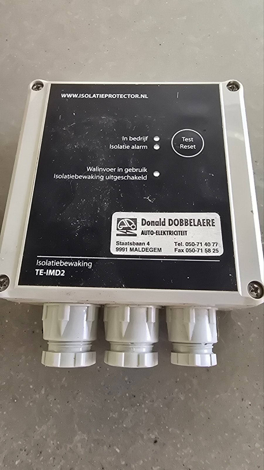 Isolatiebewaking TE-IMD2 - Donald Dobbelaere, Ophalen of Verzenden