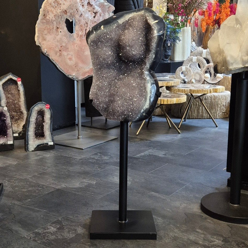 amethist op hoge standaard XXL, Verzamelen, Mineralen en Fossielen, Ophalen