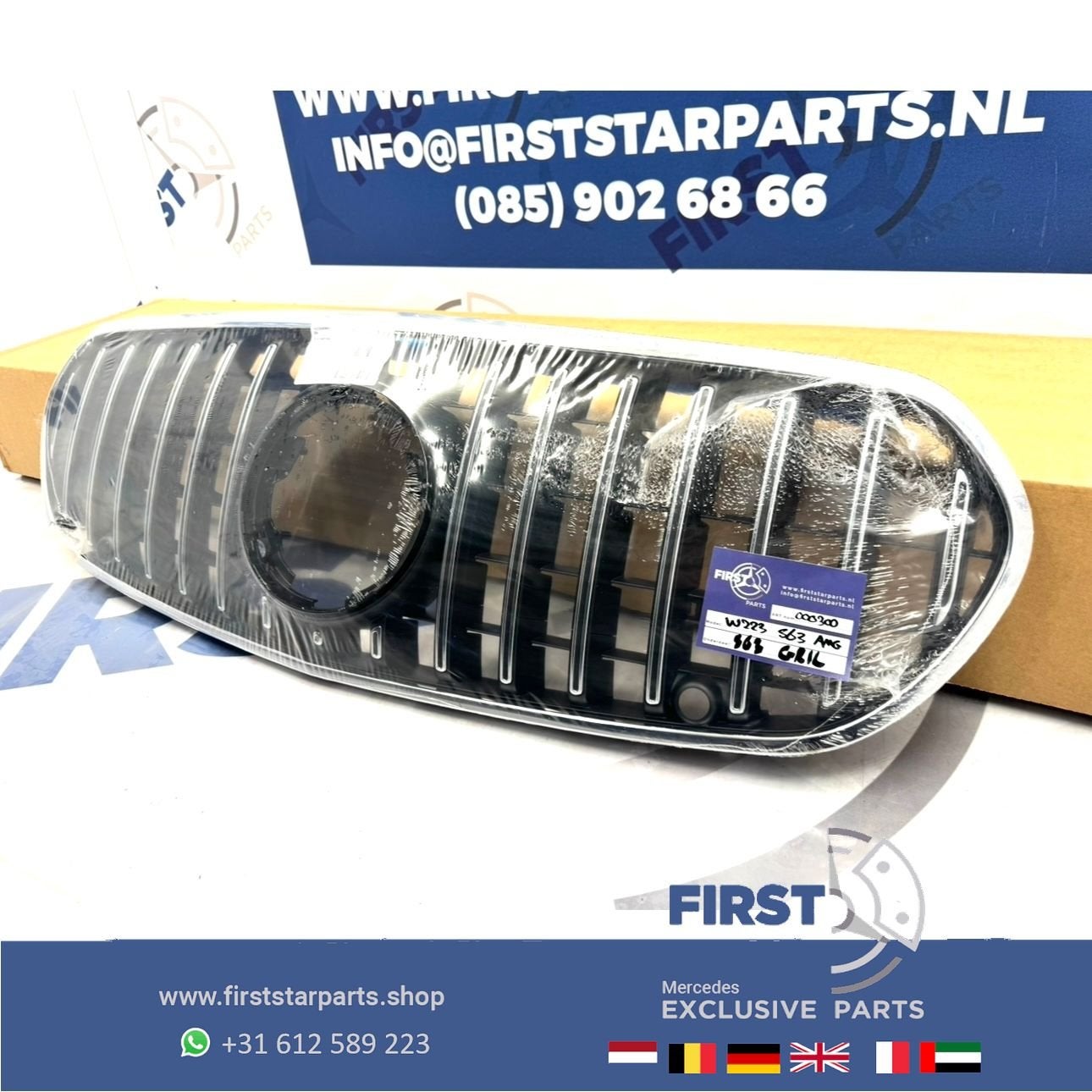 W223 S63 AMG BUMPER GRIL ORIGINEEL S KLASSE 2021-2026 PANAME, Gebruikt, -, Ophalen of Verzenden, -