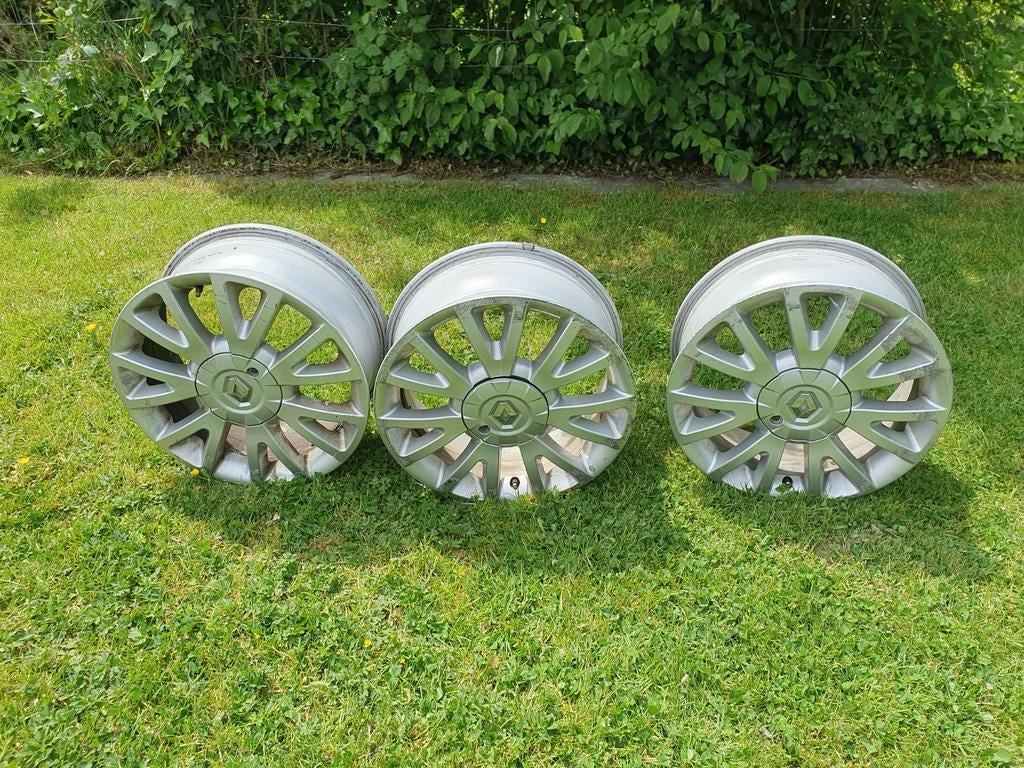 3 Renault licht metalen spaak sport velgen - clio3, Auto-onderdelen, Gebruikt, Velg(en), Ophalen of Verzenden, Personenwagen
