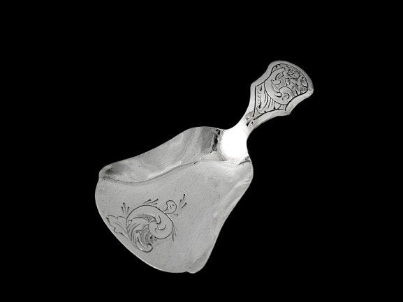 Nederlandse, antiek zilveren theeduim metfloraal graveerwerk, Antiek en Kunst, Antiek | Goud en Zilver, Ophalen of Verzenden, Zilver