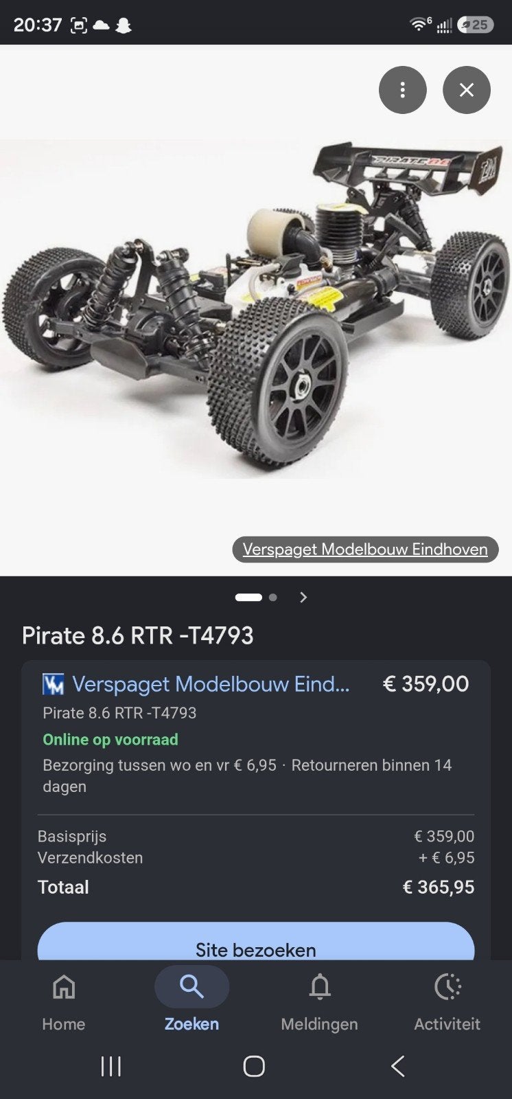 rc auto zo goed als nieuw, Auto offroad, Ophalen of Verzenden, Zo goed als nieuw, Schaal 1:8