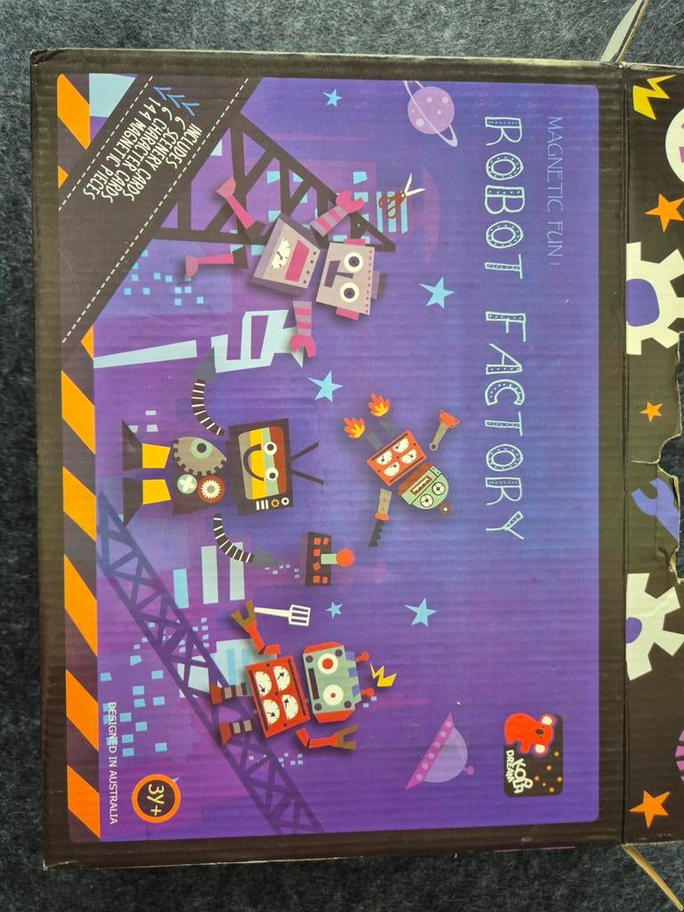 Robot Factory Magnetisch Spel - Bouw je eigen robots!, Ophalen of Verzenden, Zo goed als nieuw, Bouwen